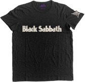 Black Sabbath Heren Tshirt -S- Logo & Daemon Zwart