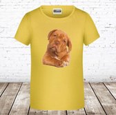 Meisjes T-shirt pup -s&C-134/140-t-shirts meisjes