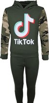 Tik Tok TikTok trainingspak camo groen Kids Groen - Maat 122/128