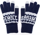 Amsterdam Handschoenen  Mannen  Amsterdam blauw smart touch