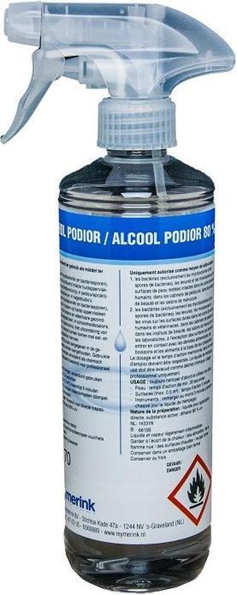 ✅ 500 ml Desinfectans - Alcohol 80% met trigger - spuitflacon - desinfectie spray - CTGB14331NN