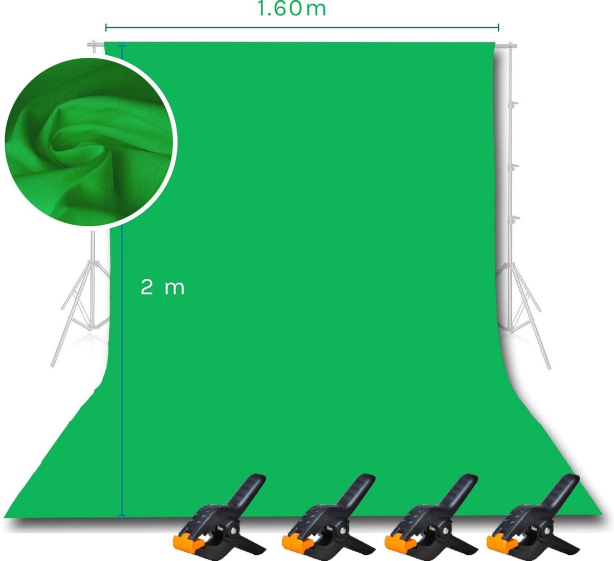 Toile De Fond Photo Blanche 3x3m - Lavable, Pliable, Pour Studio, Vidéo, Streaming (100% Polyester)