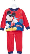 Mickey Mouse pyjama - maat 116 - rood