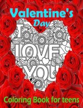 Valentine's Day Coloring Book for teens