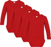 Link Kidswear Unisex Rompertje - Rood - Maat 74/80