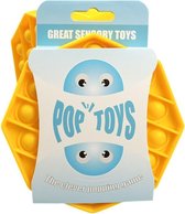 Pop it fidget toy geel | Pop it | Popit | Fidget toy | Pop it toy | zeshoekig | pop it fidget toy goedkoop