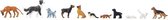 Faller - Dogs and cats - FA151902 - modelbouwsets, hobbybouwspeelgoed voor kinderen, modelverf en accessoires