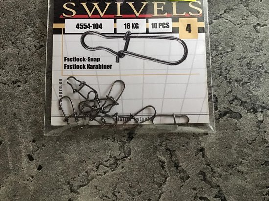 Spro Fast Lock Snap Size 4 - Systeemmateriaal - Zilver