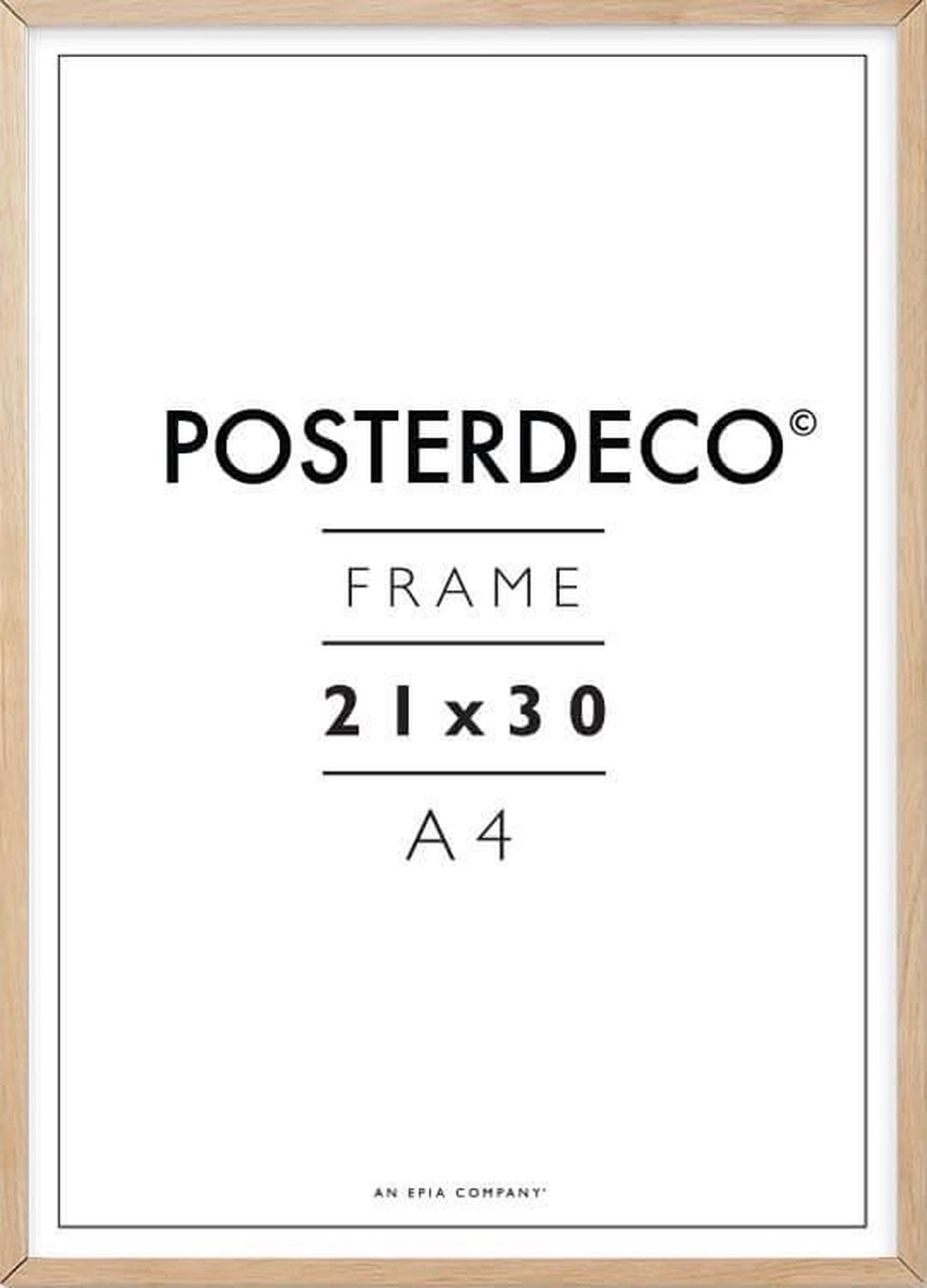 Uitsluiting Reciteren Omgekeerde Fotolijst - Posterdeco - Premium Hout - Fotomaat 21x30 cm (A4) -  Posterlijst -... | bol.com