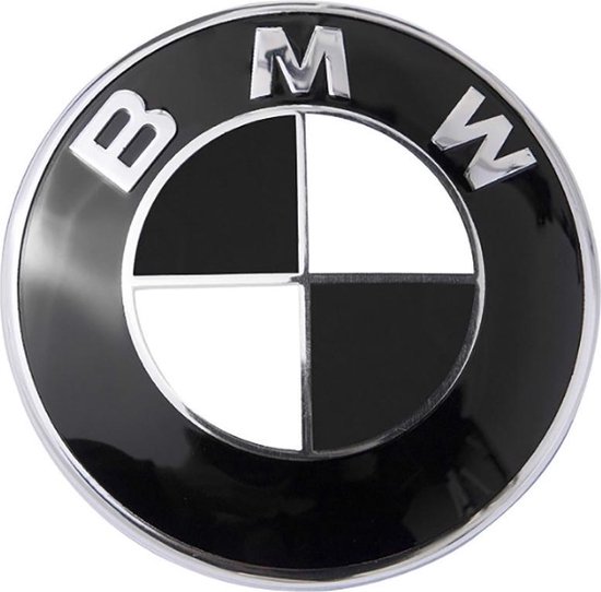 Logo Embleem Stuurwiel 45mm Zwart-Wit bol.com