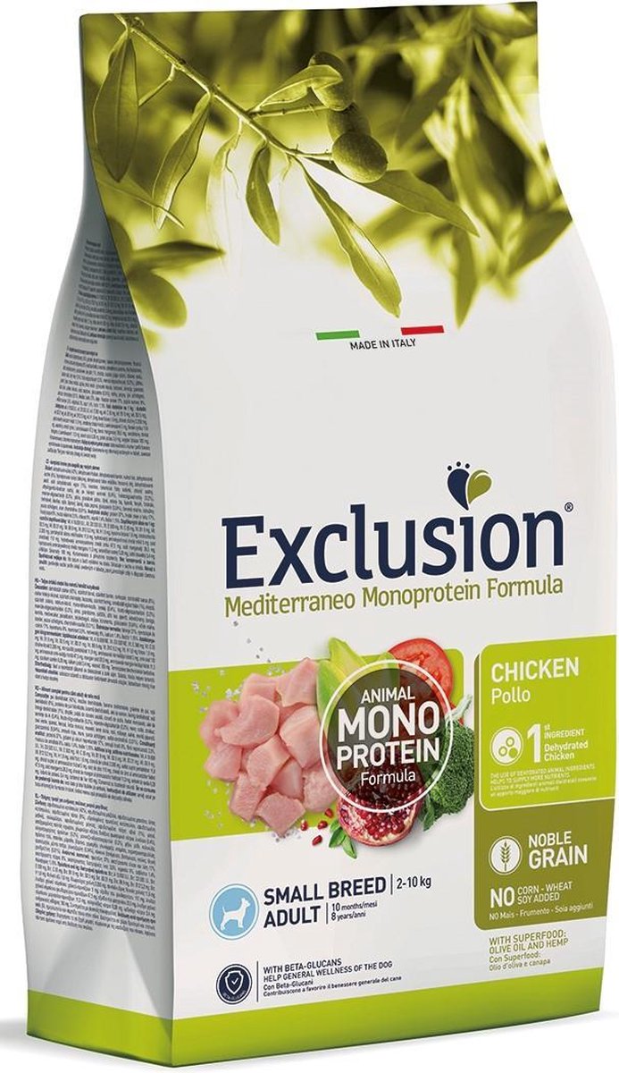 EXCLUSION Exclusion Mediterraneo small adult kip 7 kilo