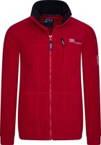 Wildstream Heren Fleece-Jack-Vest-Red-Maat XXL