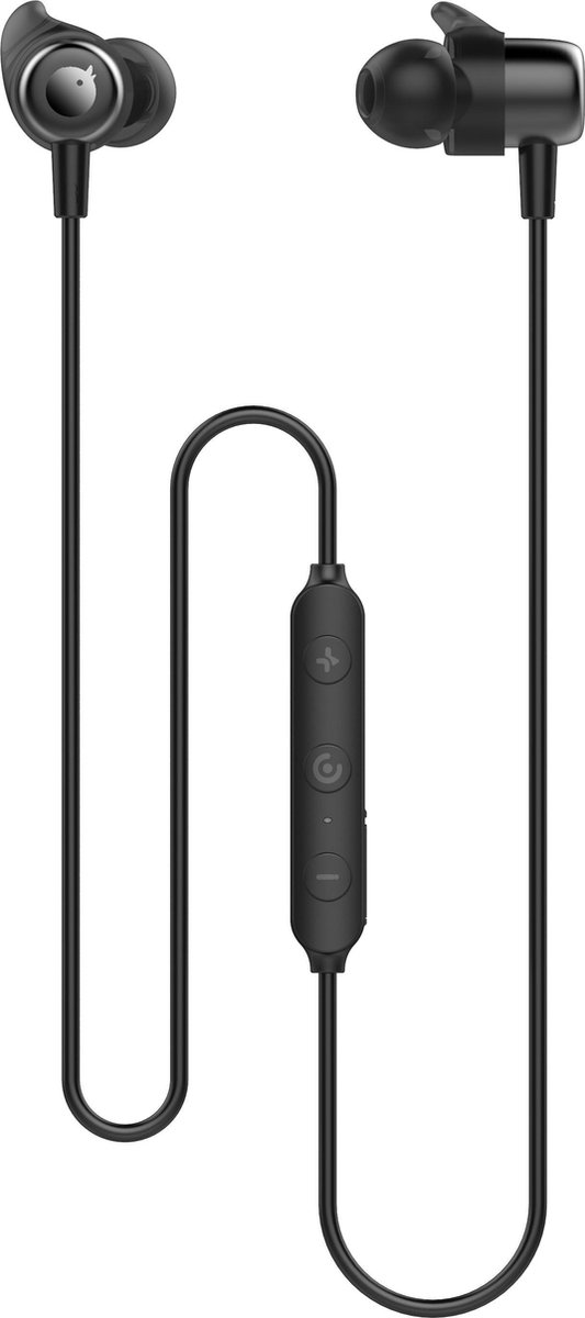 Tuddrom SP100 Sport Zwart - Draadloze In-Ear Oordopjes - Bluetooth 5.0 - IPX5 Waterdicht - 8 Uur Autonomie - Ergonomische Oorhaakjes - 2 Jaar Garantie