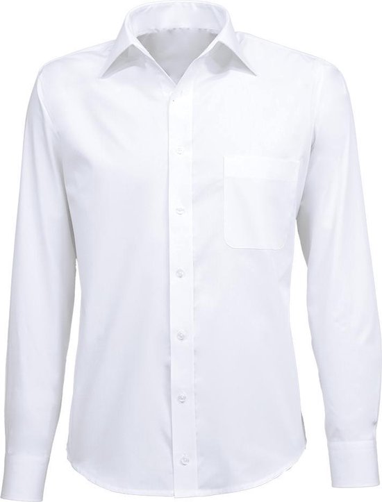 Giovanni Capraro Heren Overhemd Wit Semi Spread ML7 Comfort Fit - 45