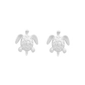 Schildpad oorbellen - zilveren oorbellen schildpad - schildpad oorbellen - gold plated - 925 zilver - zilveren sieraden - zilveren oorbellen studs - schildpadden - kerst cadeau - t