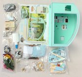 Miniatuur caravan - met licht - compleet bouwpakket - met lijm