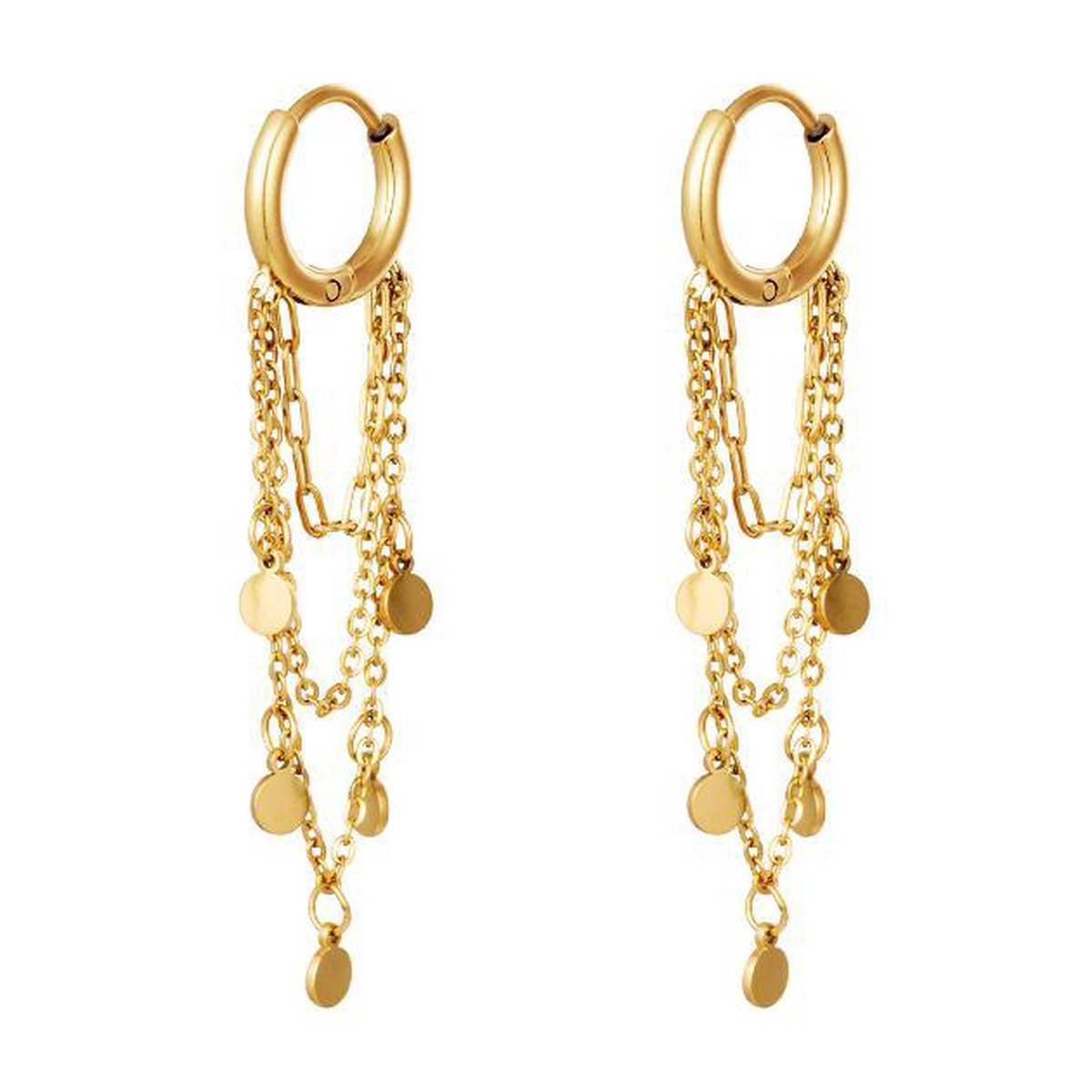 Oorbel garlands goud