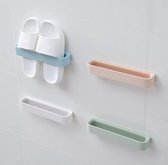 Zelfklevend schoenenrek - Badkamer - Handdoekrek - Badslippers - Roze