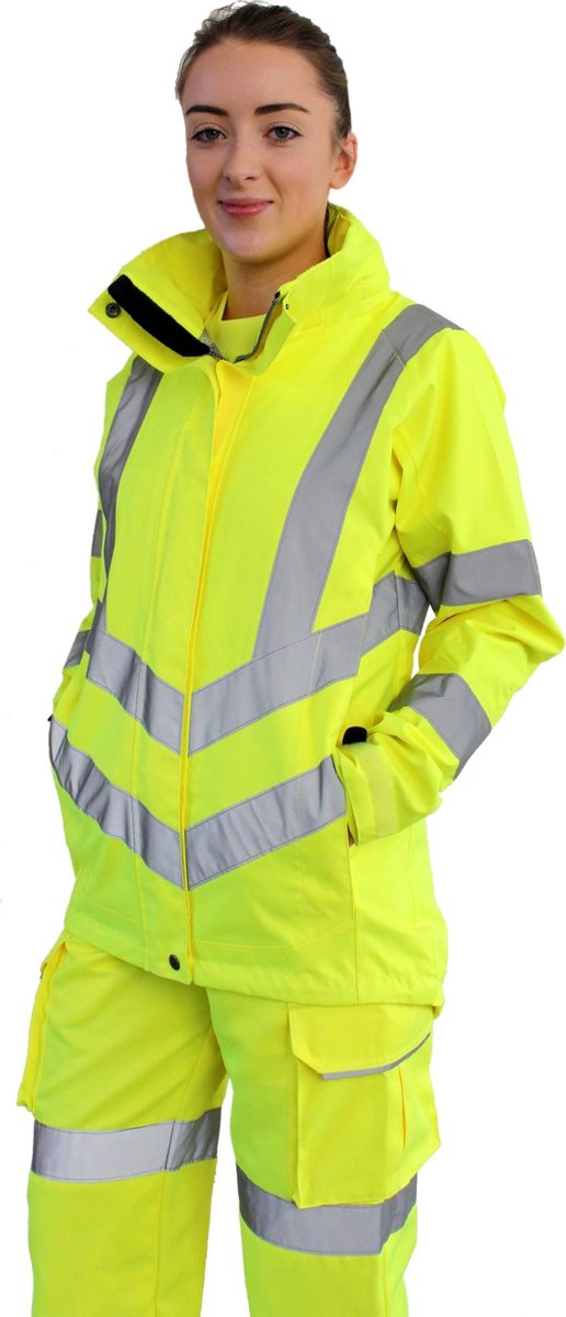 Portwest Dames Hi-Vis ademend Jack LW70 Geel