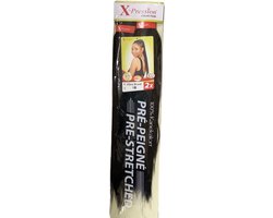 Foto: X pression pre stretched ultra braid 1b off black 115 cm