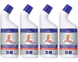 Mr Proper Toiletreiniger 3in1 Hygiëne - 4 x 750 ml