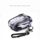 Airpods Case - Camouflage Wit - Airpods Hoesje voor Apple Airpods 1 en 2