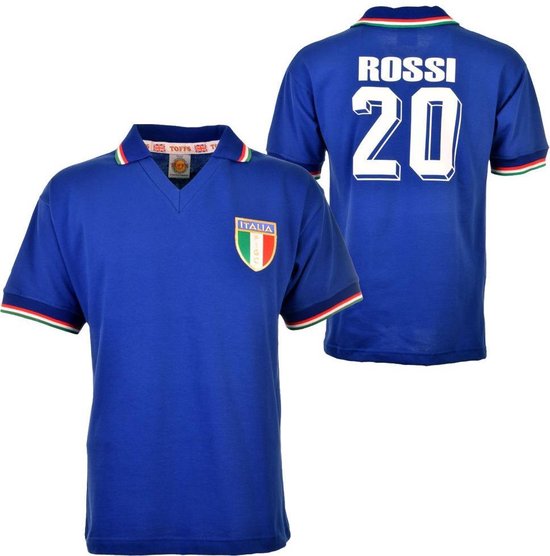 Bol Com Retro Voetbalshirt Italie Wk 1982 Paolo Rossi Maat M