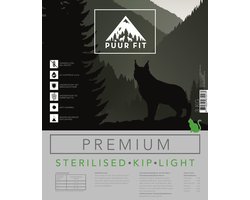 Puur Fit Premium - Kattenvoer - Sterilised Light Kip - 3 kilo