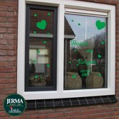 Hoera een Jongen en de tekst Made With Love. Groen (5)