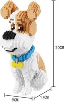 Diamond Bricks zittende hond