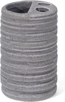 Gerimport Tandenborstelhouder 7 X 7 X 11 Cm Keramiek Grijs