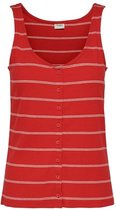 JDY Nevada Icon Button Tank Top Red - M