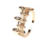 Kroon ring | goud gekleurd