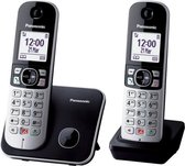 Panasonic KX-TG6852JTB téléphone Téléphone DECT Identification de l'appelant Noir, Gris