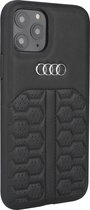 Zwart hoesje Audi A6 Serie iPhone 12 Pro Max - Backcover - Genuine Leather