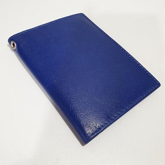 Couverture de passeport en cuir - Blauw - Porte-passeport - Etui passeport - Etui carte de crédit
