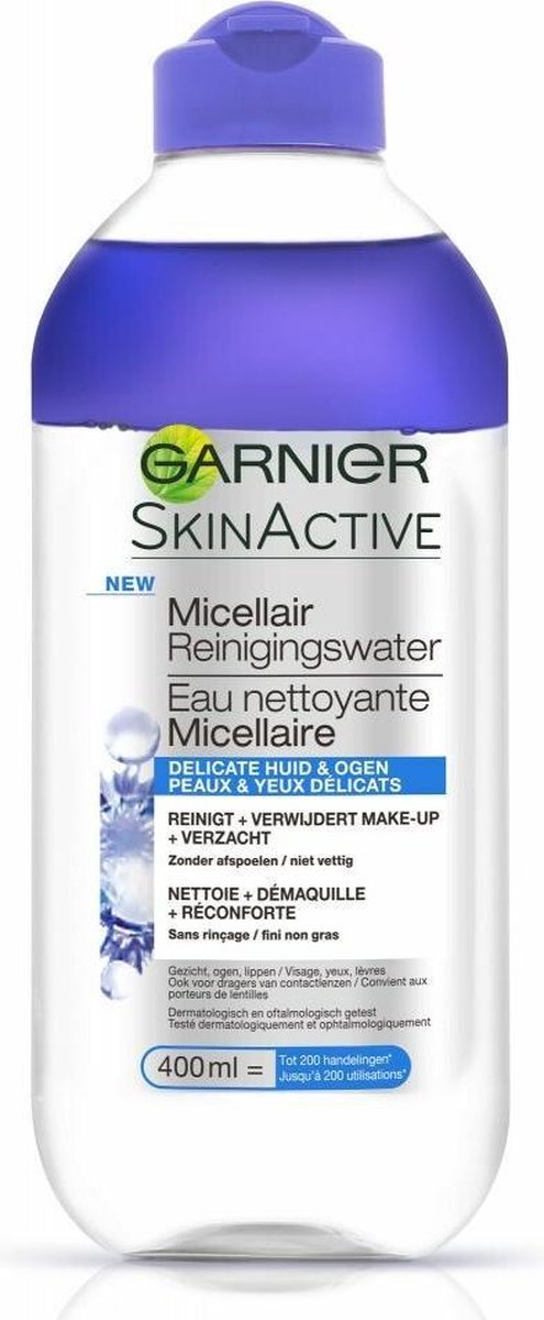 Garnier Skinactive Micellair Reinigingswater Delicate Huid en Ogen - 3 x 400 ml - Micellair Water Voordeelverpakking