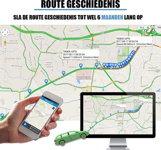 Auto volgsysteem GPS Tracker - Magneet - Gratis App - Krachtige accu