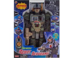 Robot superfighter SERGEANT 38 cm met licht en geluid en afstandsbediening