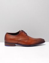 Floris van Bommel 18276 veterschoenen heren bruin bruin 00 darkcognac leer 47 (12)