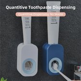 Tandpasta dispenser - Tandpasta knijper - Tandpasta houder - Tandpastadispenser blauw