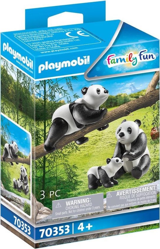PLAYMOBIL Family Fun 2 Panda's met baby - 70353 | bol