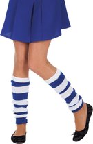 BEENWARMERS BLAUW/WIT