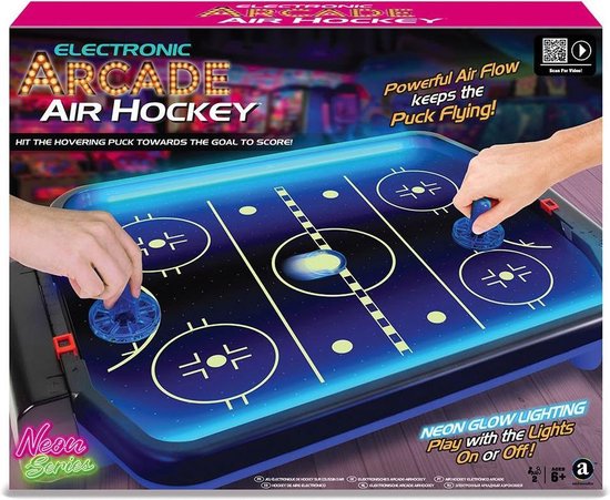 Thumbnail van een extra afbeelding van het spel Arcade Deluxe Elektrisch Air Hockey Spel (6+)