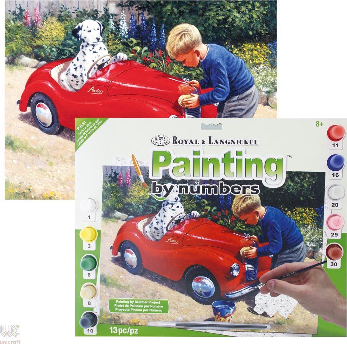 Schilderen op nummer - Paint by numbers - Junior - Spot's carwash