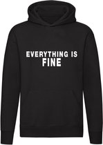 Everything is fine sweater | positiviteit | grappig | unisex | capuchon