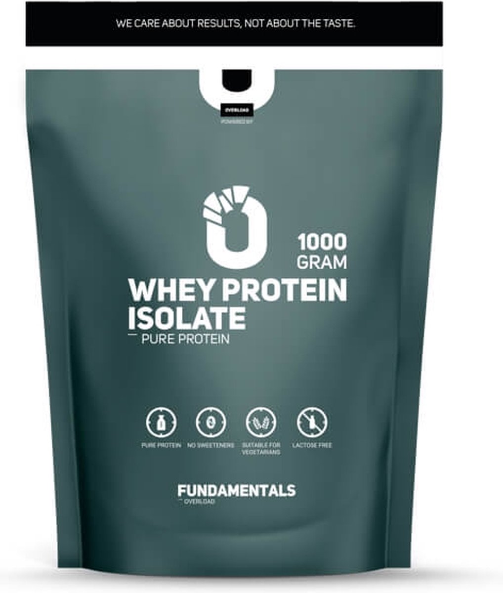 Goedkoopste Fundamentals Whey Protein Isolate - 1000g - Protein shake - Eiwit poeder - lactose vrij - vrij van kleur/smaak stoffen