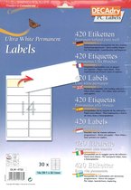 Decadry Etiketten / Labels 99.1 x 38.1mm