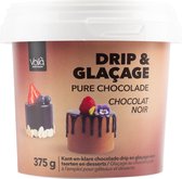 Voila Drip & Glacage pure chocolade bakje - 375 gram