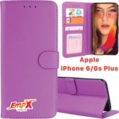 EmpX Telefoonhoesje - Book Case - Geschikt Voor Apple IPhone 6 - Paars